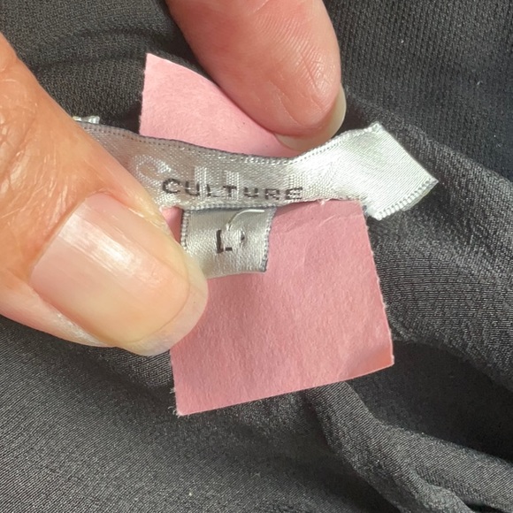 CULTURE Black Silk Pantsuit in Size L (Jacket/Top) & 6 (Pants), Preowned - Picture 10 of 16